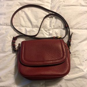 J.Crew Signet Flap Italian Leather Crossbody Bag